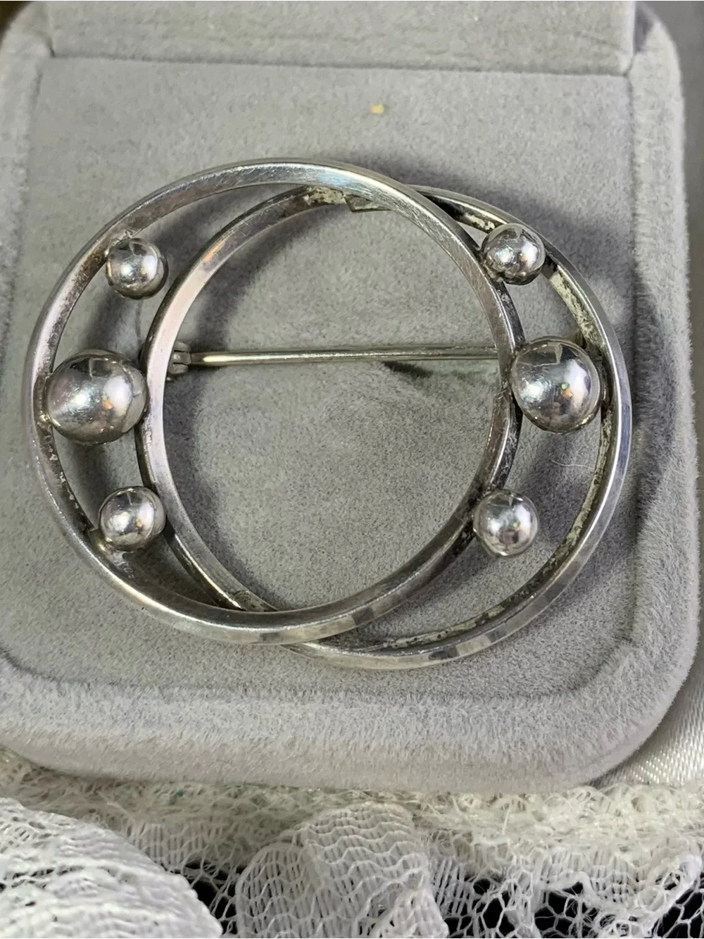 Vintage Sterling BEAU Brooch classic sterling